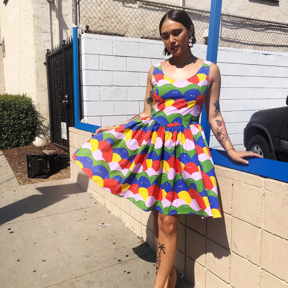 Nooworks Rainbow Lumps Mini Misty dress (Sold out!)